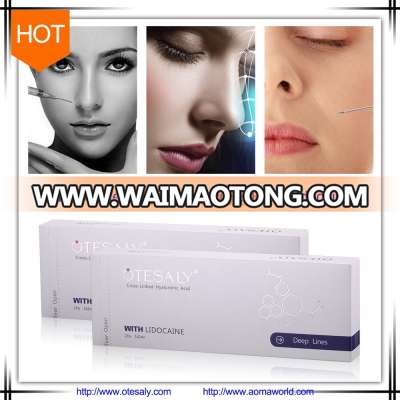 OTESALY Anti aging acid hyaluronic dermal filler, acid hyaluronic injection with 0.3% Lido Deep 1ml