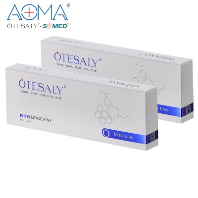 OTESALY 2ML Hyaluronic Acid dermal filler with Lido for Nasolabial Folds Cheek Contours Augumentation